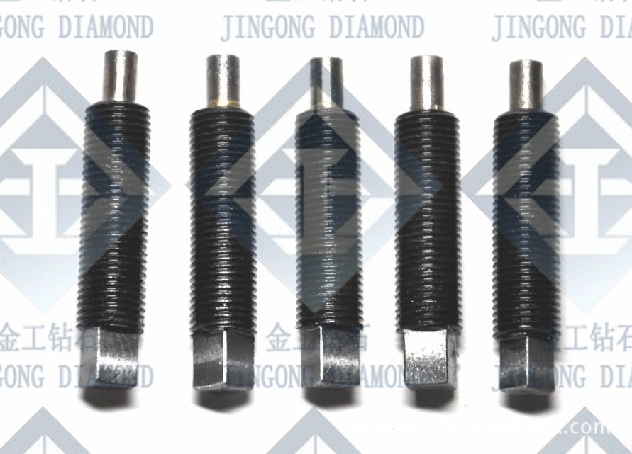 带螺纹M1.25：粉末金刚笔 F80 F100  圆形粉状 整体金刚石合金体