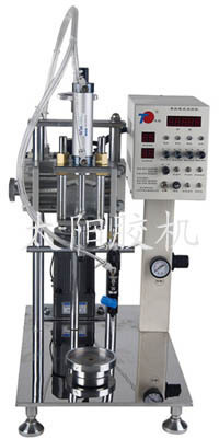 嵊州太阳胶机厂家直销TYA1-2型单头单点涂胶机扬声器工装点胶设备