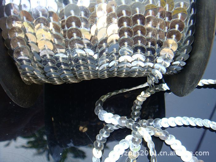 销售6MM平银色PET连线片 优质连线片带 片带 电脑片盘 银底连线片