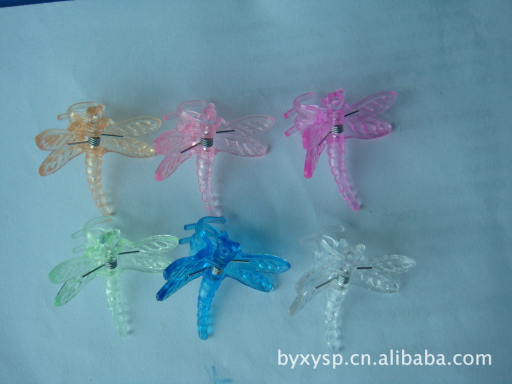 蜻蜓形状蝴蝶兰花夹蝴蝶兰夹子塑料兰花夹兰花夹塑料兰花夹