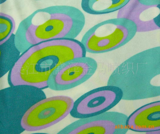 热销涤锦复合丝超细纤维双面绒面料，条子沙滩巾速干毛巾