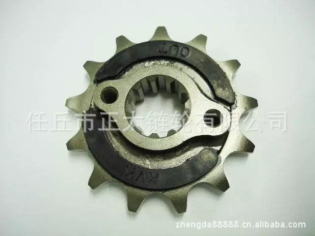 Профессиональный экспорт мотоцикла звездочки, бразильские звездочки CB300 520-13T с резиновой прокладкой, резиновые колеса