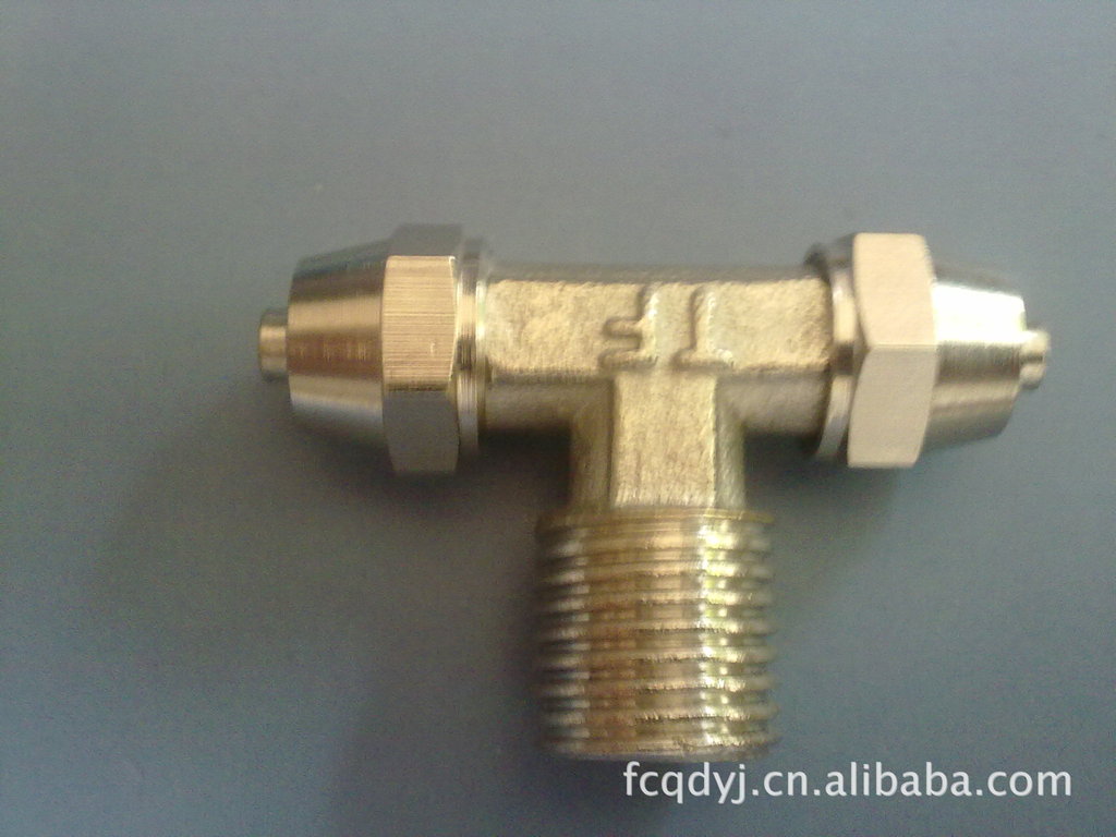 长期供应中端快拧三通，气动接头，，锁母三通，气管接头