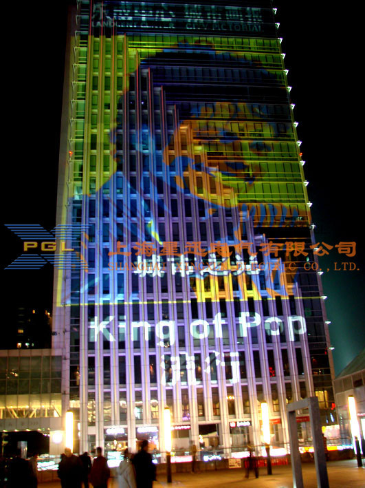 楼体广告投影机 户外大功率投影机 建筑投影广告机 山体投影机