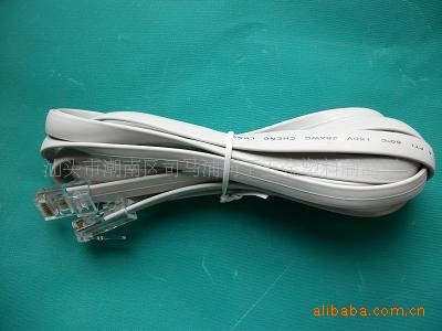 优质印字电话线 六芯电话线 环保扁平电话连接线 电话线厂家