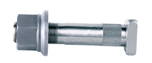 红岩弧形加长滚花后轮胎螺栓