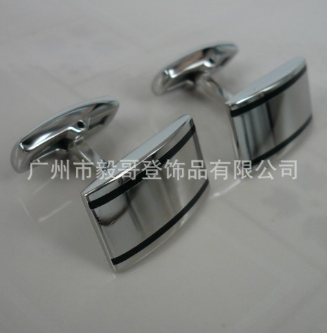 新款高档袖扣，法式袖扣，AC105-DJ不锈钢袖扣，时尚金属袖扣