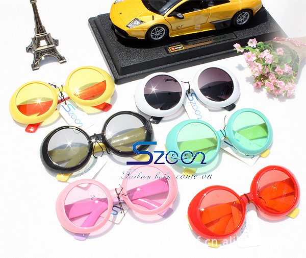 the republic of korea pinkycolor children Sunglasses Sunglasses Yurt circular glasses