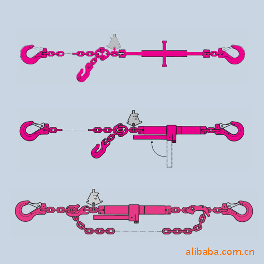 专业制造  德国CarlStahl链条索具 单腿吊链 拉紧器 绑扎链条