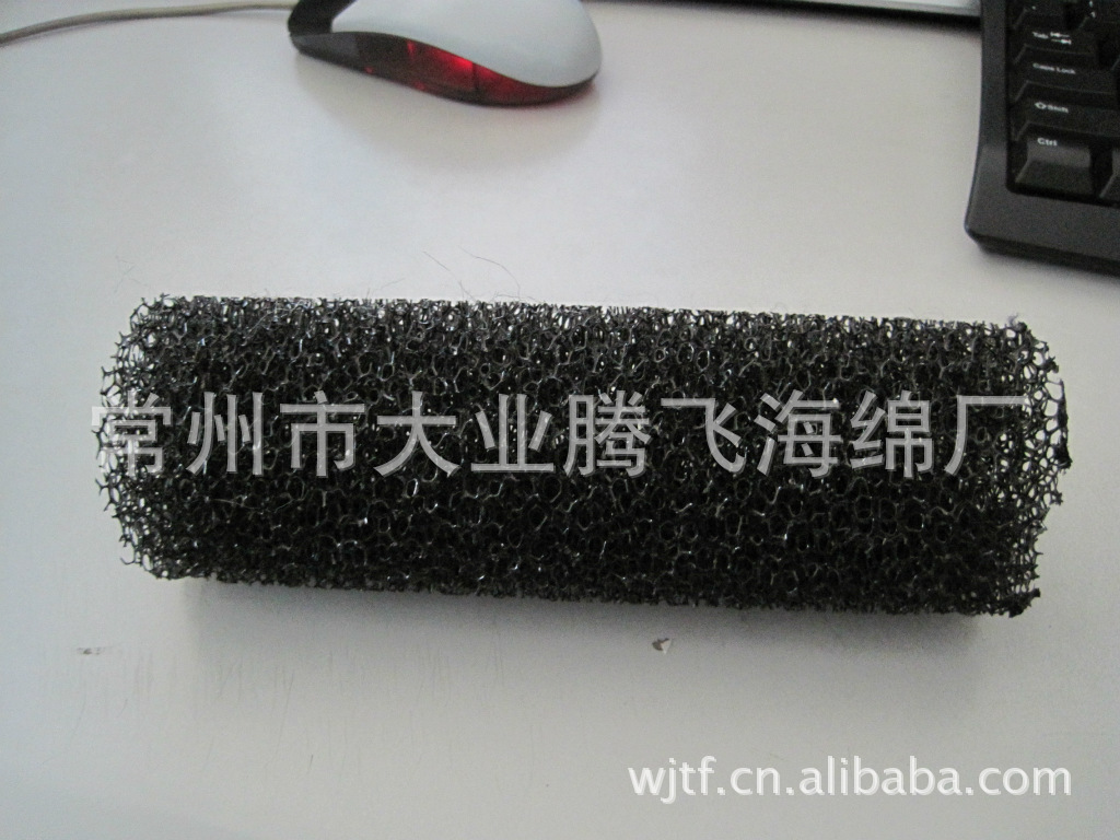 厂家直销大业腾飞透气过滤海绵柱 空心圆柱海绵管
