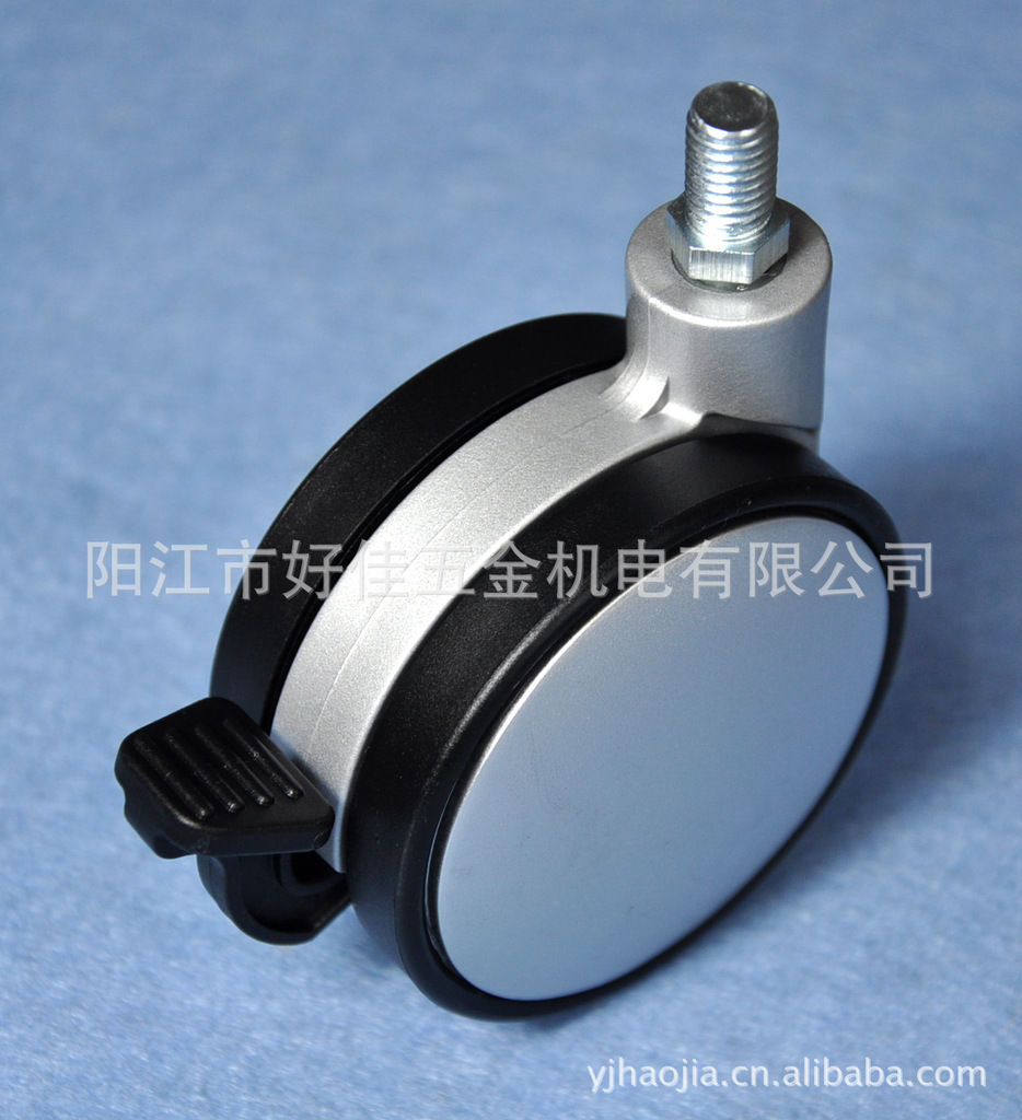 厂家直供75mm丝扣刹车家具脚轮