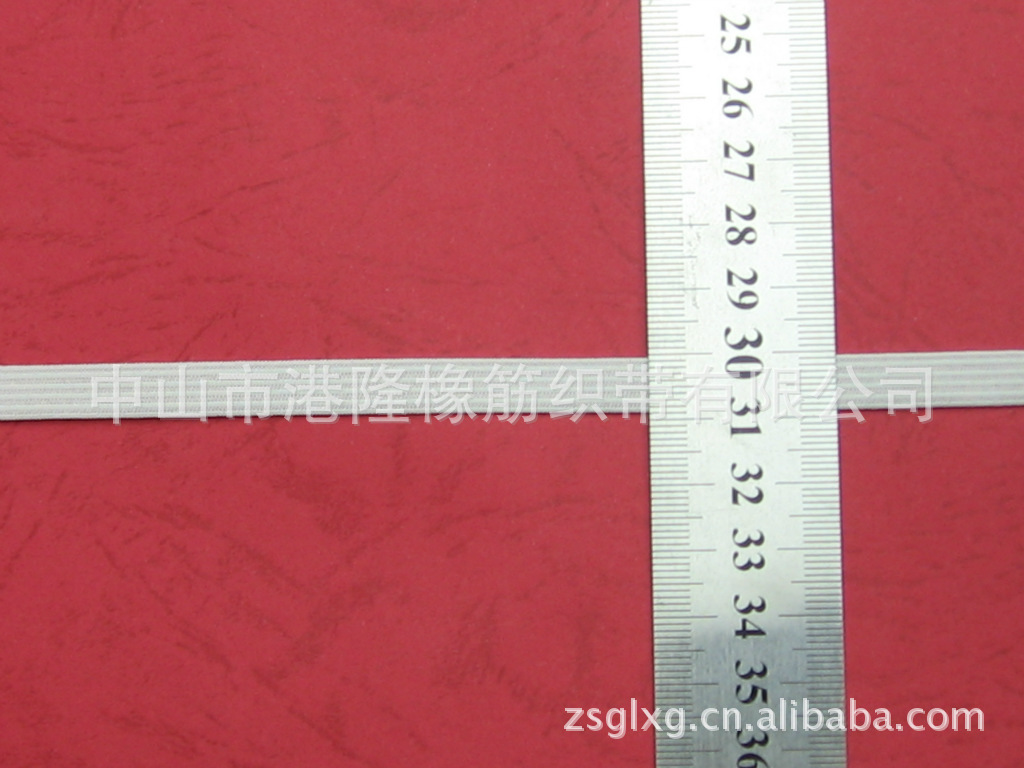 9MM 0.9CM 0.9厘米白色针织橡筋松紧带 钩编橡根丈根带