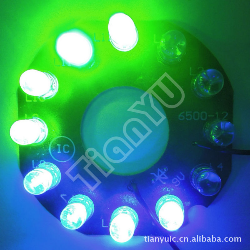 闪灯芯片IC 闪灯模板 花草闪光 草坪闪光灯 12灯闪 发光芯片