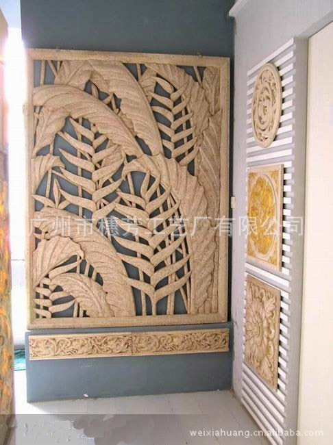 厂家批发泰国神庙浮雕 双狮浮雕 东南亚雕塑 非洲风格雕塑