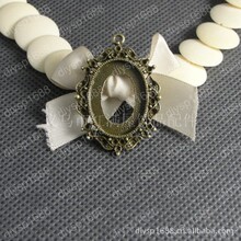 A3305 古青 4.9克 复古底托配件 DIY饰品批发 25*18MM 50个/包