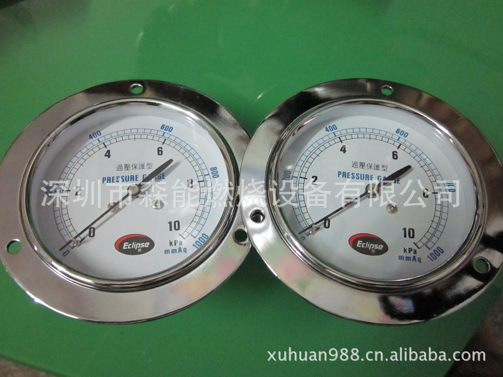 0-20kpa美国E牌膜盒压力表,Eclipse微压表,过压防止型压力表