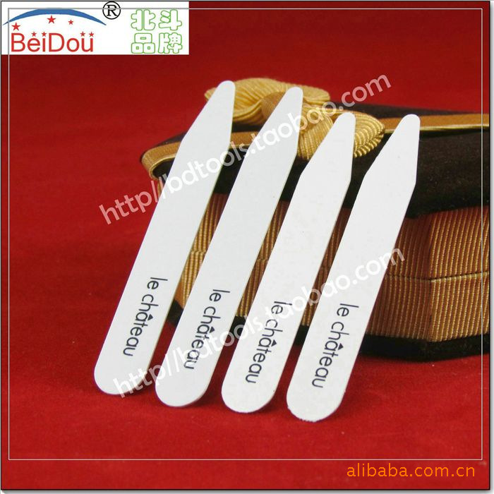 PVC衬衫领角片领尖竹插支撑插片塑料领边角圆滑处理无毛刺定制