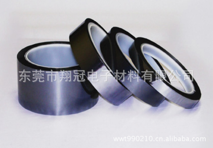 供应0.060.08黑色金手指聚酰亚胺KAPTON耐高温绝缘胶带黑色胶带