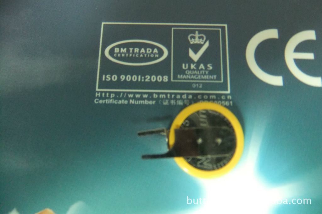 *聚鑫源*供应3V CR1225电池带焊脚