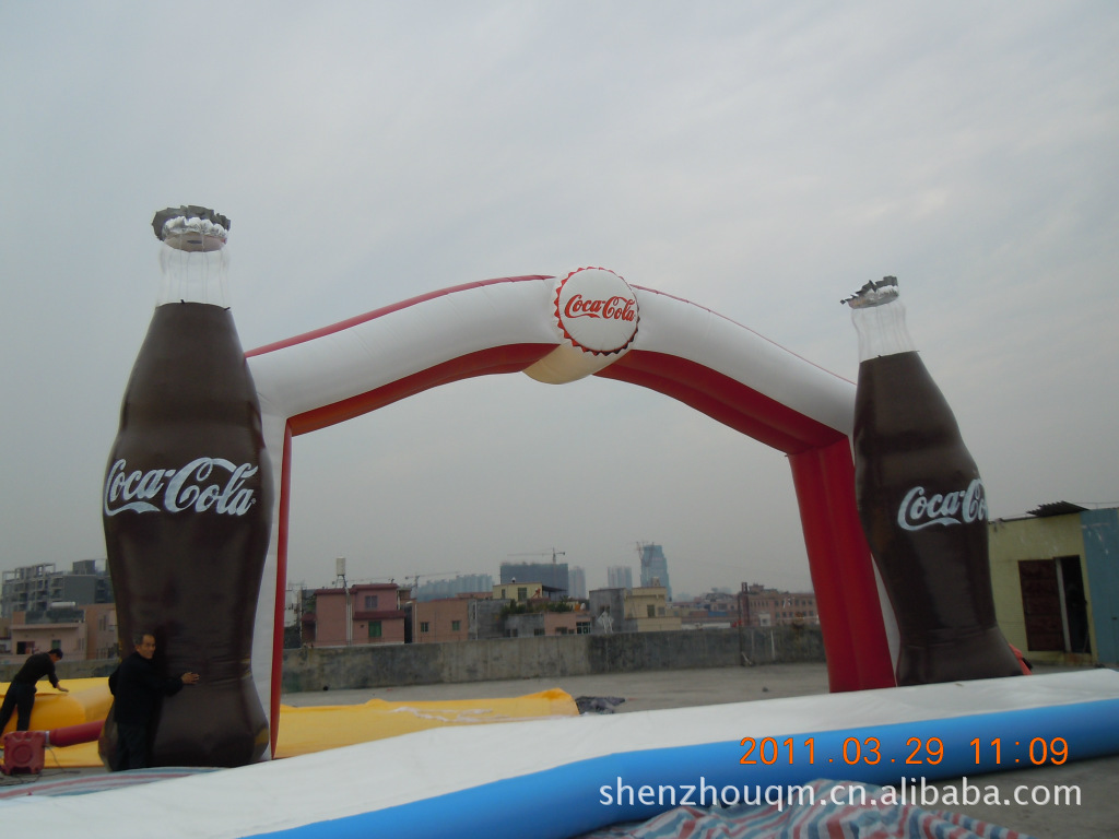 供应双拱门，活动气模造型拱门，充气 婚庆拱门 卡通拱门