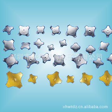 锅仔开关 锅仔片 弹片 十字型 φ4~φ12mm 镀银镀金