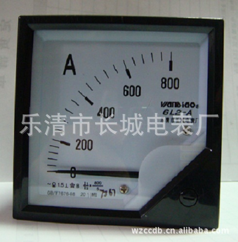 供应长城电表厂 6L2  800/5 交流电流表 外形80X80