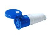 工业插座 SF-233 63A 三级连接器 蓝色  