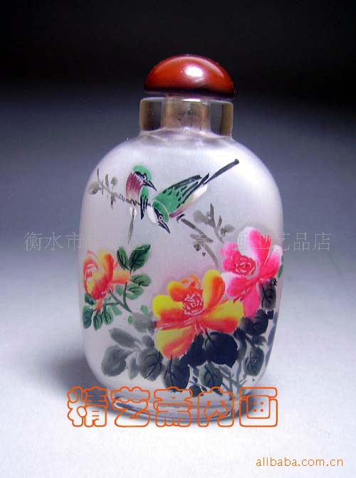 wholesale supply Interior painted snuff bottle Flower panda Pattern