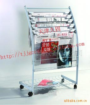 厂家定制金属报刊资料架 报纸架 画册展架 宣传资料架|ms