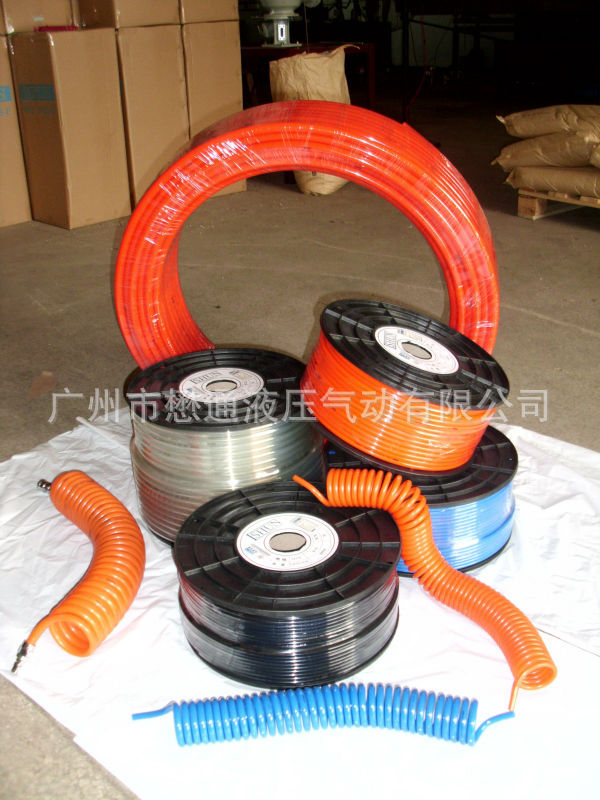 销售佛山,南海弹簧PU管,透明PU管