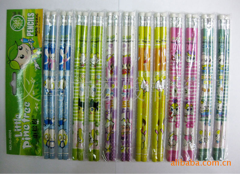 We supply high-quality coated pencils of our own brand, the Little Pine Tree series. Customized erasers are available for export and are environmentally friendly without cores detail image 6
