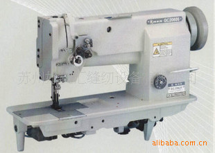 标准牌皮革厚料双针缝纫机 GC20606三同步双针机 箱包沙发座椅用