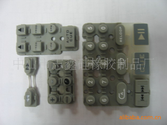硅胶透光按键雕刻丝印硅胶按键 计算机按键 温度计按键pos机按键