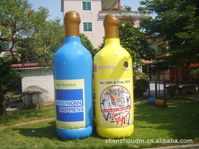 高清仿真充气模型.充气广告饮料瓶气模。各式各样的充气模型