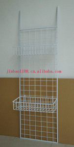 金宝力可拆装式铁线饮料展示架端头展示架饮料货架网格线篮架