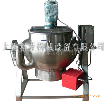 500L三层全不锈钢搅拌燃气夹层锅 保温锅