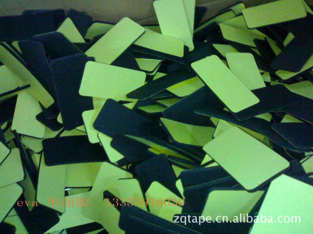 模切加工各种颜色背胶EVA垫