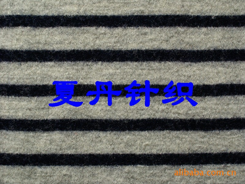 美利奴羊毛69%+·S棉30%+锦纶1%彩条空气层（缩绒）