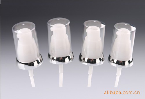 20/410口径乳液喷头全塑泵头UV银圈化妆品包装材护肤品分装喷雾