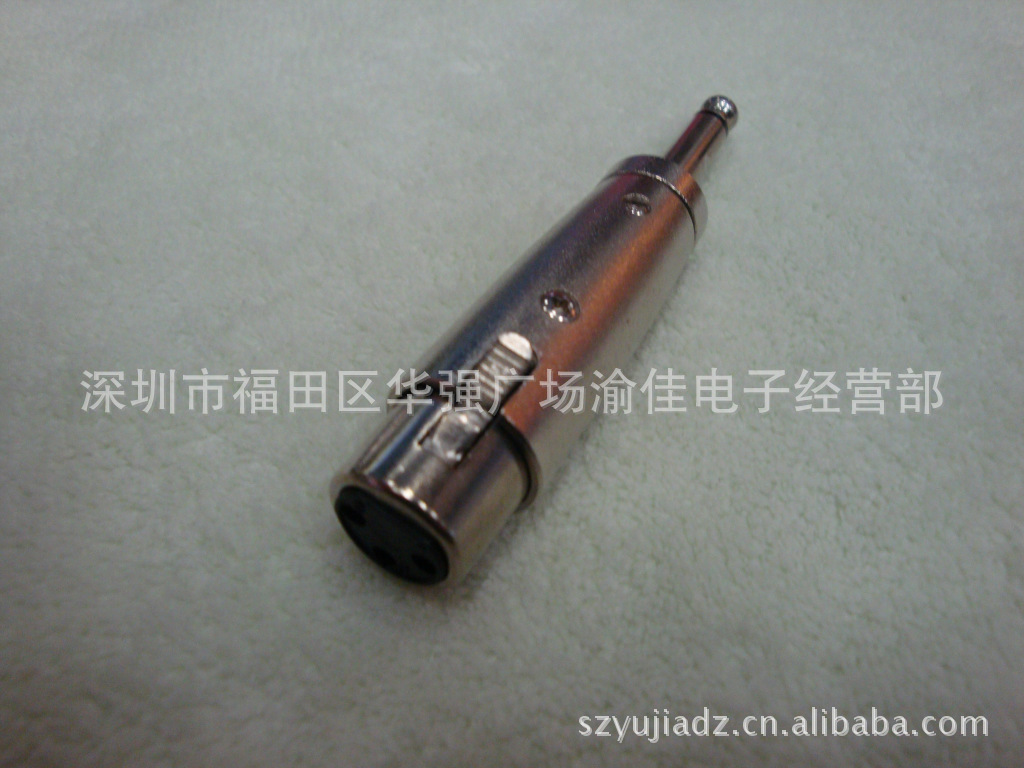 卡龙头转接头 6.35单声转卡龙母头 大二芯转卡侬 平衡转6.5插