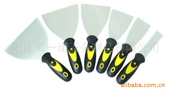 D-015H木柄刮刀,油灰刀双色柄油灰刀