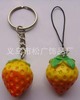 Realistic keychain, fruit resin with accessories