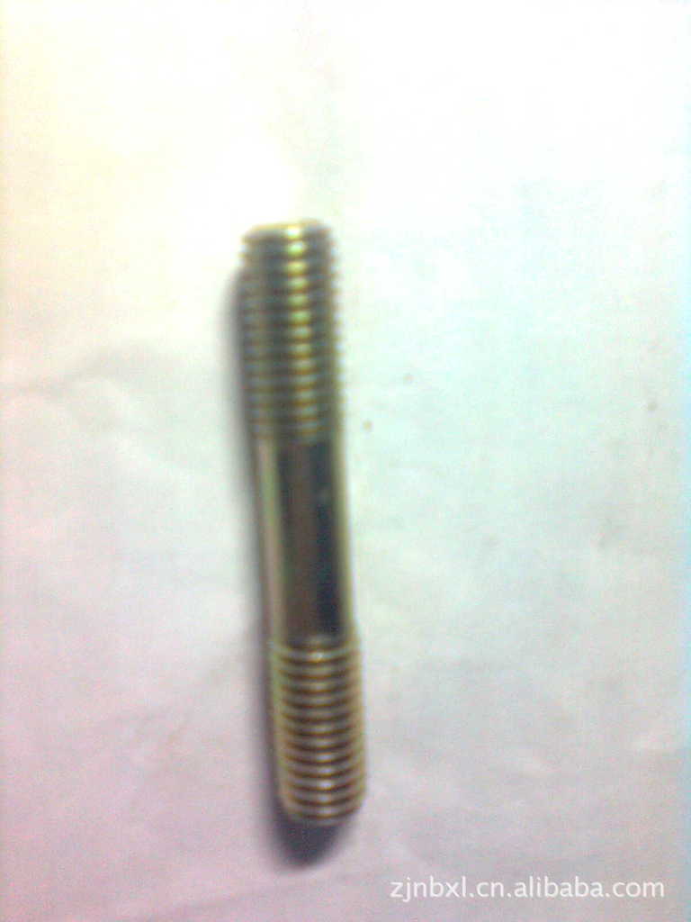 工厂直销！供应4.8级M10双头螺栓本色、镀锌、发黑（图）