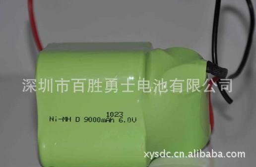 供应镍氢6V D9000MAH充电电池组(图)