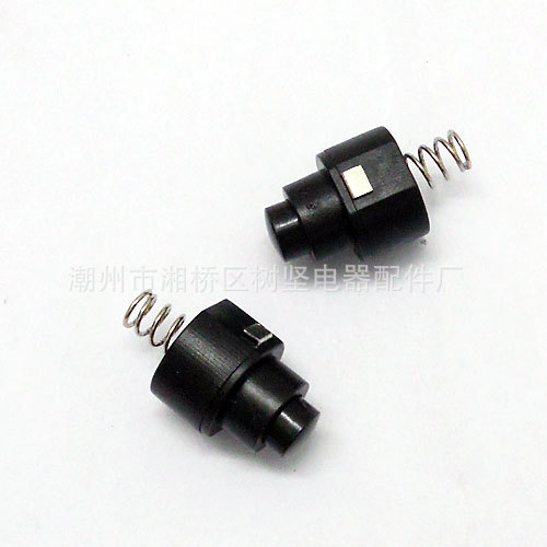 LED手电筒圆形小开关，尾部带弹簧按钮塑料小，YT-1011-A价优旋钮