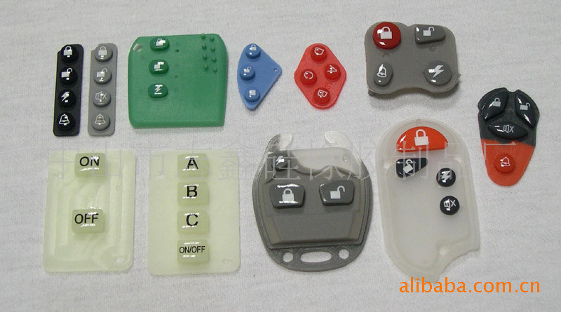 硅橡胶防盗器按键防水硅胶按键硅橡胶制品导电胶片硅橡胶按键加工