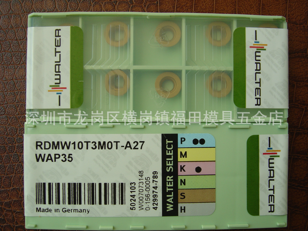 德国瓦尔特WALTERR5元刀片 RDMW10T3MOT-A27 WAP35铣刀