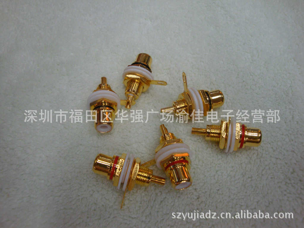 镀金RCA母座 莲花母座 音频插座 AV插座