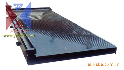 波型摇床面 单波双波摇床面 选金摇床面 江西石城玻璃钢摇床面