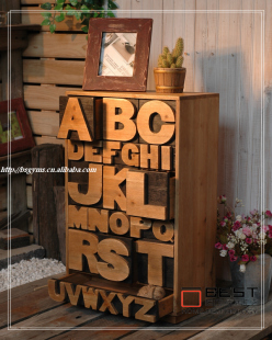 ��ʽ�Ҿ�zakka�s؛ С̖Ӣ����ĸ�ռ{�� ȫ��ľ 26��ĸ��ʽ�ռ{��